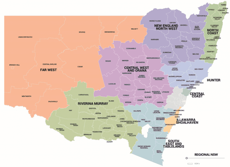 NSW regional boundaries
